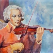 Chevalier de Saint-Georges playing violin