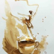 Painting-with-a-coffee-ballerina